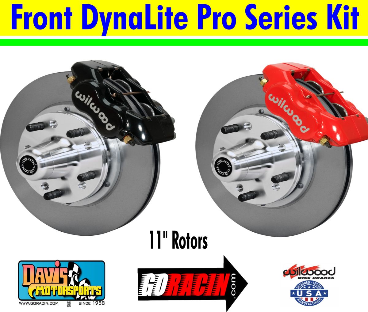 Wilwood Dynalite Big Brake 4 Piston Front Brake Kit - GM G-Body 1980-87 main image 0